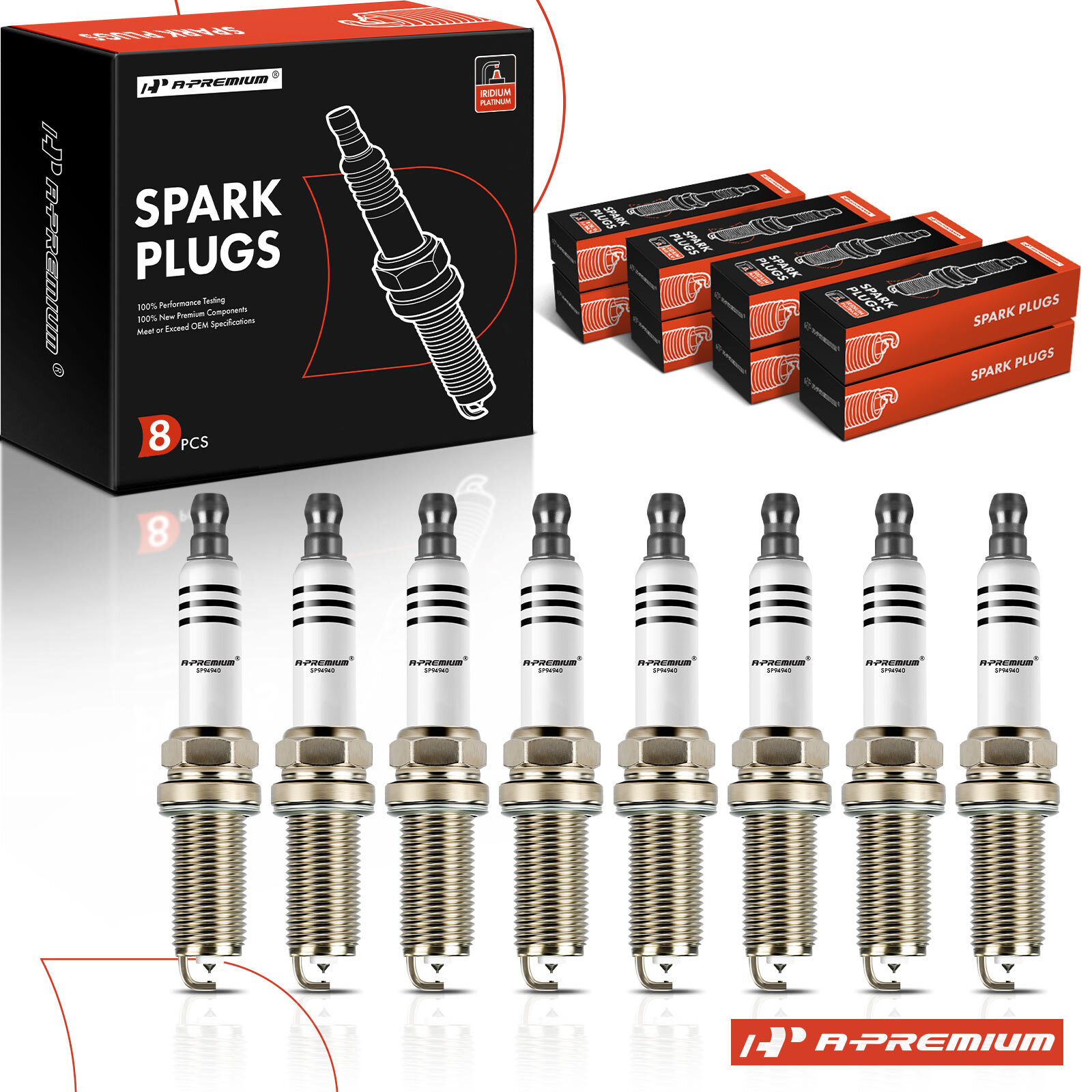 8Pcs Iridium  Platinum Spark Plugs for Land Rover Range Rover 2010-2017 Jaguar