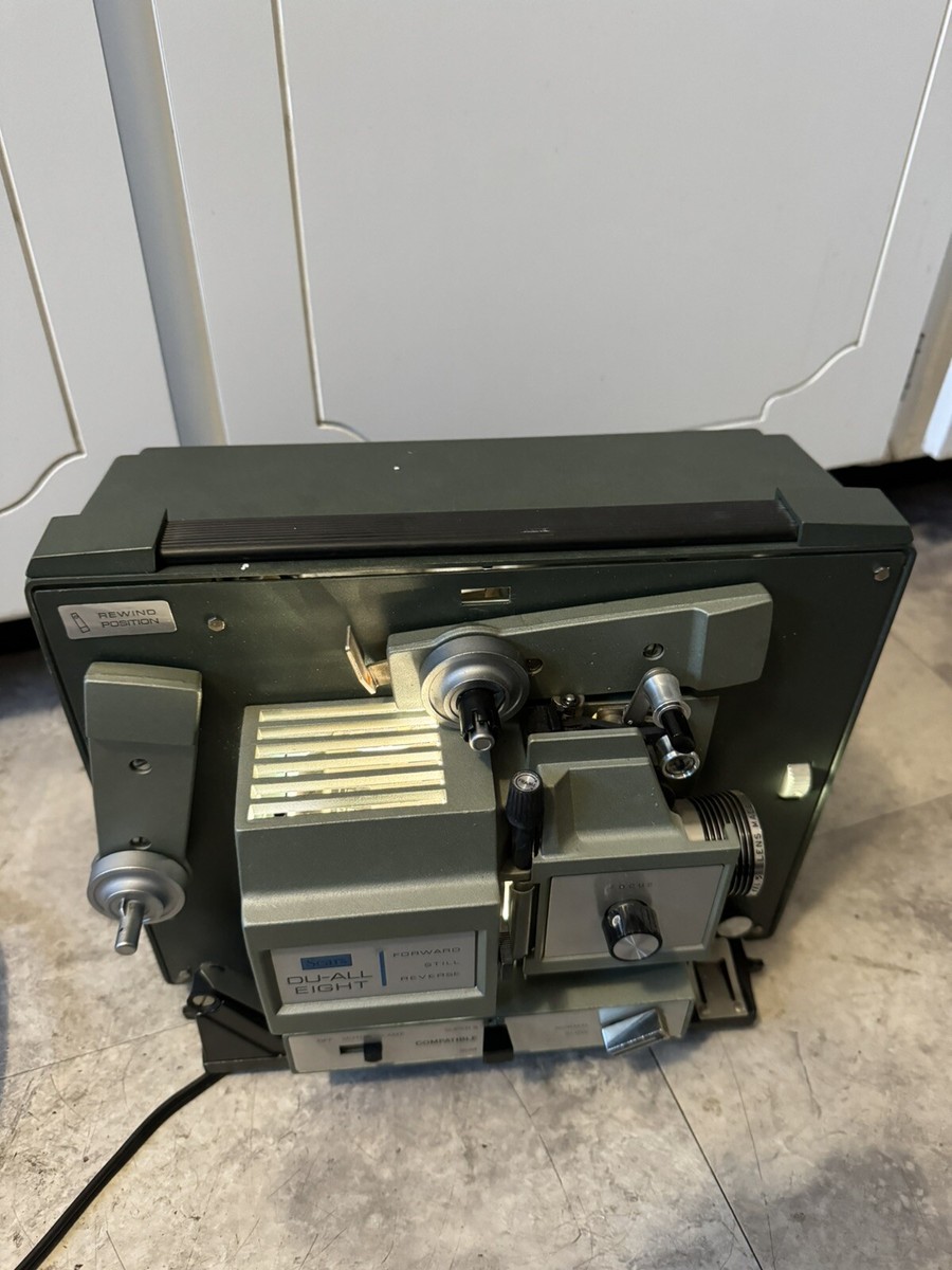 VINTAGE SEAR'S 1960's DU-ALL EIGHT 8MM MOTION PICTURE PROJECTOR