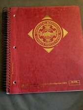 Boston University Ampad 4 Subject 11" x 8 7/8"College Ruled Notebook,Red