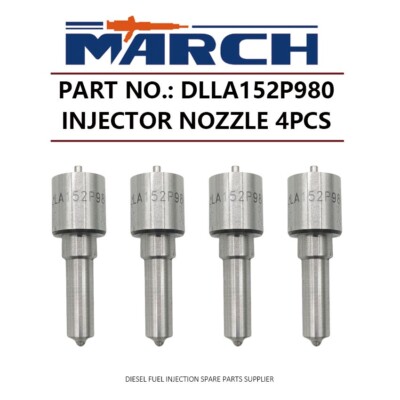 4Pcs Fuel Injector Nozzle Tip DLLA152P980 for Isuzu Elf DMax Mazda 4JJ1 4JK1