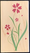 Hero Arts Heart Flower Blossoms Rubber Stamp