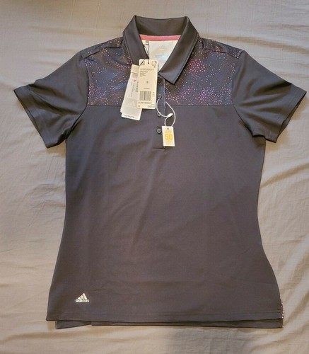 Adidas Golf Polo Donna Small S Nera DM7557 - Foto 1 di 3