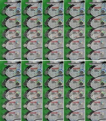 100 Maxell Watch Button Cell LR41 AG3 192 Authentic Hologram Packaging EXP 2029