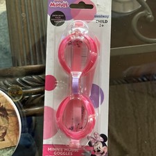Disney Junior Minnie Mouse Goggles Child Age 3 Swim Mask Pink New