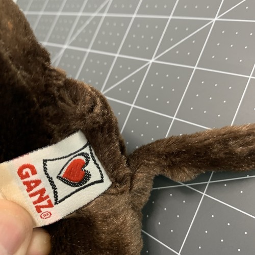 Ganz Webkinz Chocolate Lab Dog HM138 9" Plush Stuffed Animal With Cute Collar - Picture 8 of 8