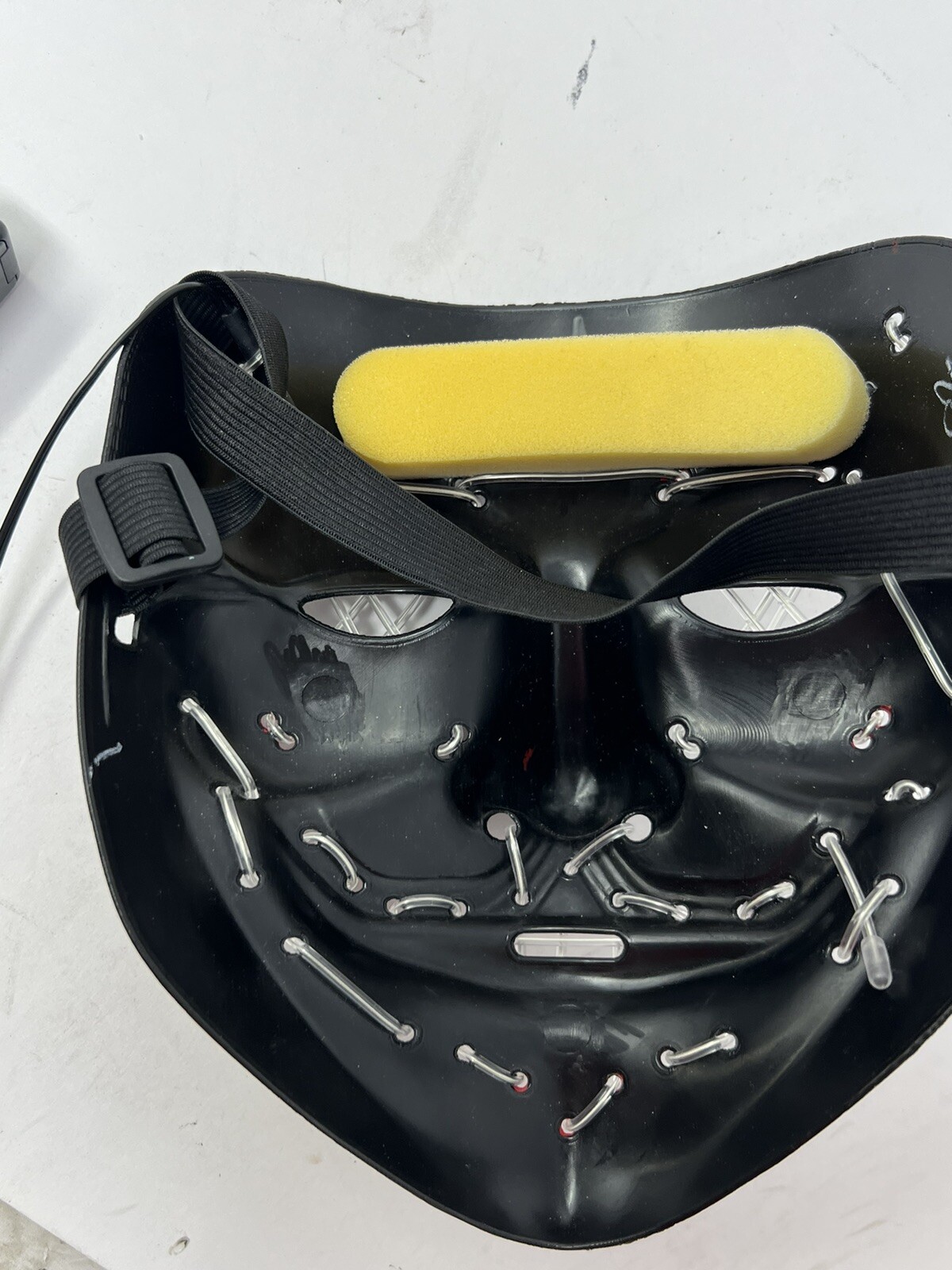 Spirit Halloween El Wire Light Up Mask Halloween Blac… Gem