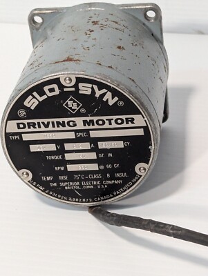 Superior Electric T950 Slo-Syn Stepping Motor, 120v, 0.3A, 200rpm 