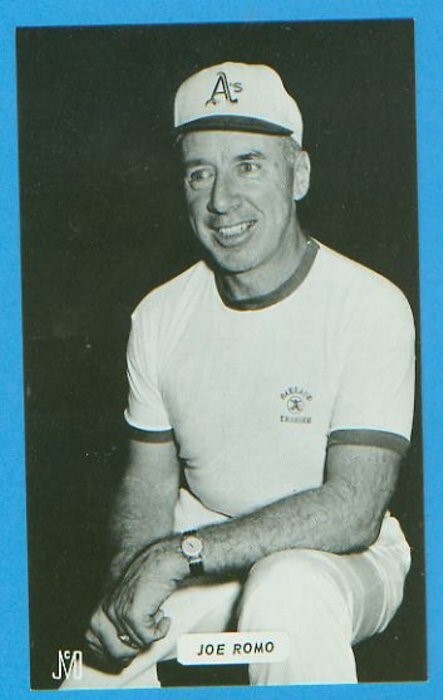 J.D. McCarthy Postcard - Joe Romo - Oakland Athletics