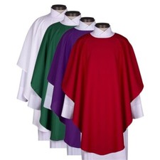 Plain Everyday Use Chasuble With Stole Church Vestment Sets for Mass 47 In