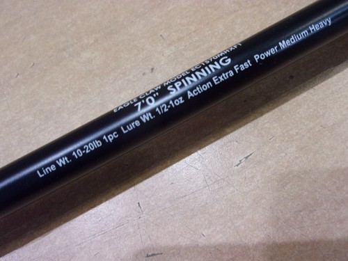 EAGLE CLAW EC 2.5 SPINNING ROD 7 foot length Medium Heavy power - Picture 6 of 9