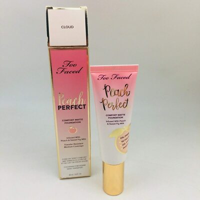 TOO FACED PEACH PERFECT COMFORT MATTE FOUNDATION-PICK SHADE-NEW IN BOX-AUTHENTIC