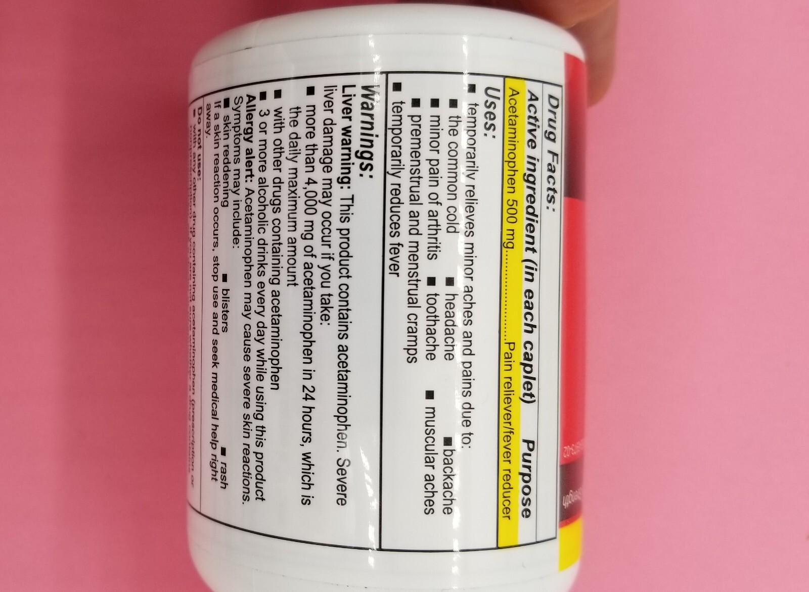 Walgreens Pain Reliever Buy2 Get1 Free Acetaminophen 500mg Extra