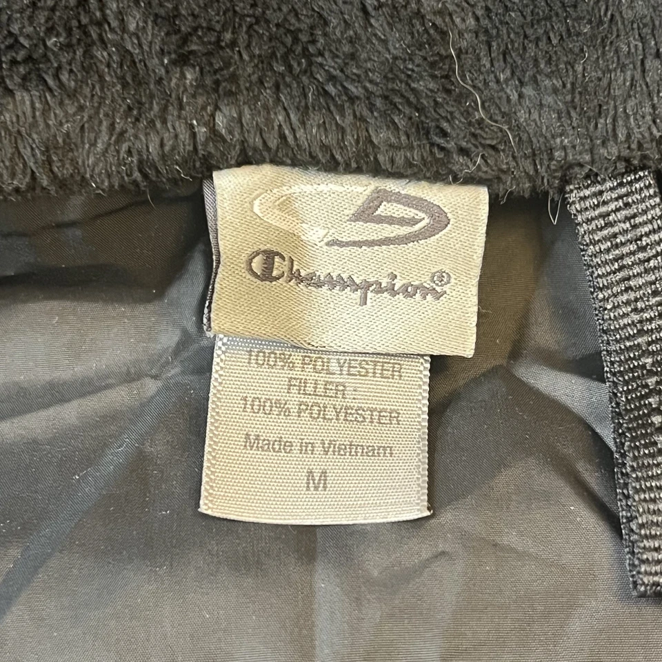 Champion Women’s Puffer Vest M Gray Full-Zip Insulated with Zip Pockets - Image 3 of 4