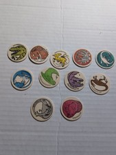 1993 Pog Pogs Lot Of 11 Dinosaurs