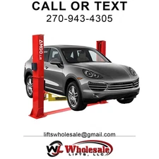 New AMGO BP-12 12,000 lb 2-Post Baseplate Lift - Symmetric Arm