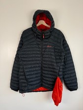 Rab Jacket Size Medium Navy Men Cirrus Alpine Primaloft Insulated Puffer Hooded