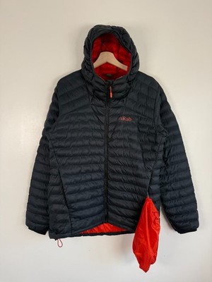 Rab Jacke Größe Medium marineblau Herren Cirrus Alpine Primaloft isoliert wattiert Kapuze