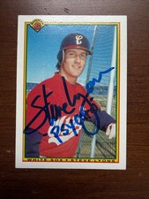 Signed 1990 Bowman - Steve Lyons #321