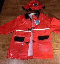 Halloween Costume - Fireman Coat / Hat - Size 3T-5T See Pictures And Description