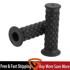 Motorcycle Comfortable Hand Handlebar 7/8" 22mm 24mm NonSlip Rubber Handle Grips