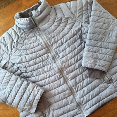 Columbia Jacket Womens 2X Blue Omni-Heat Full Zip Insulated Puffer Outdoor