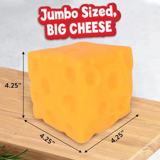 Extra Large Squishy Cheese Block, Stress Relief Squeeze Toy Gifts , Cyber Deal