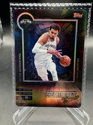 2025-26 Topps Match Attax #BB-VW Victor Wembanyama Breakthrough Baller Spurs