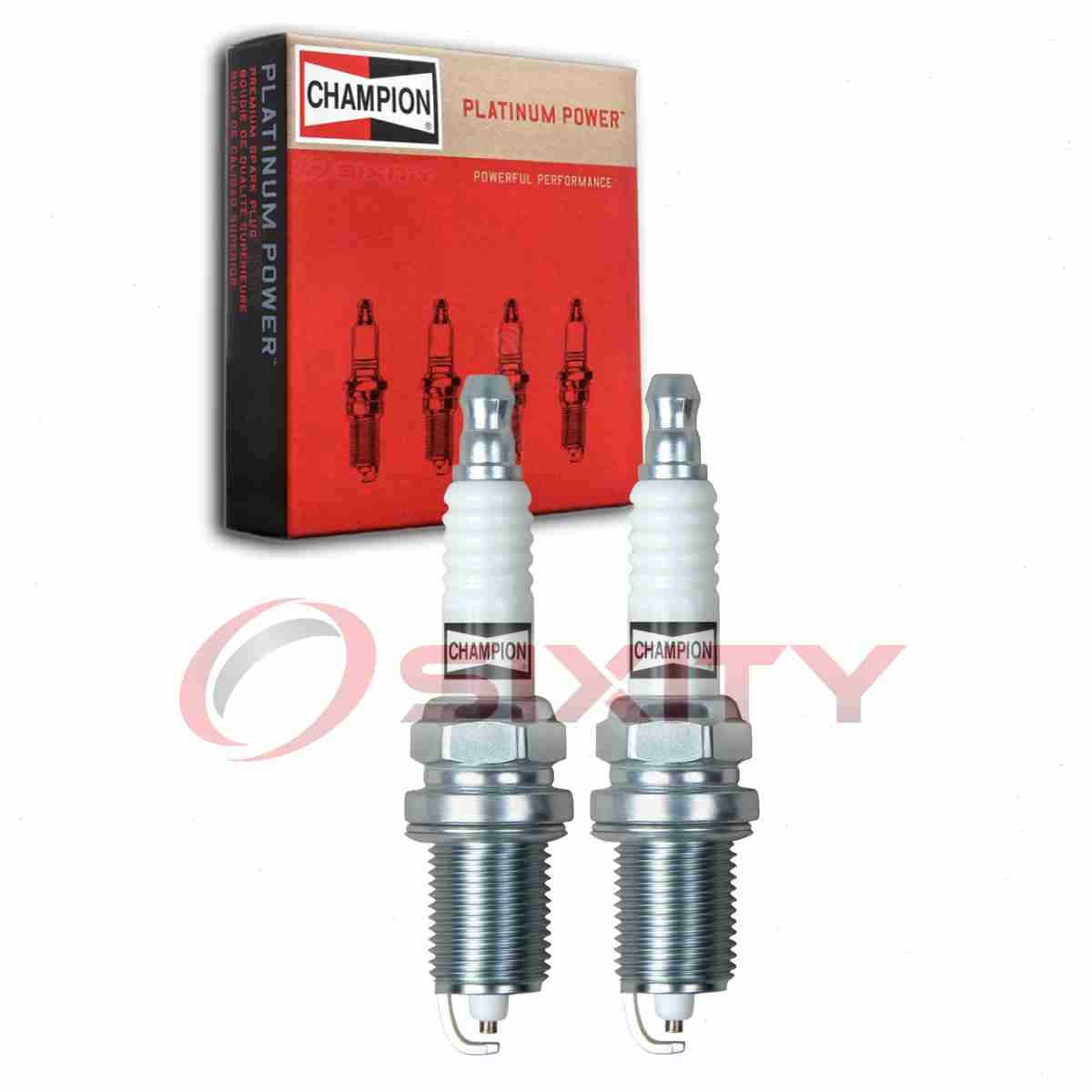 2 pc Champion Platinum 3318 Spark Plugs for SK20R11 RC12PMC4 K20RU FR7DPX no