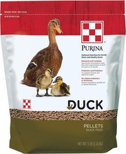 Purina  Nutritionally Complete Duck Feed for All Life-Stages  5 Pound 5 lb. 