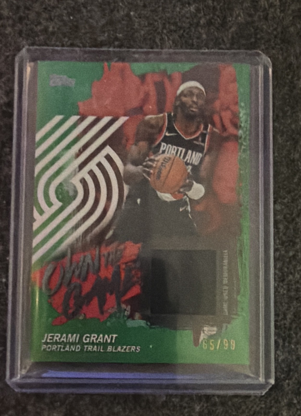 2025-26 Topps - Own the Game Jerami Grant #OTGA-JG Green Rainbow /99 (MEM)