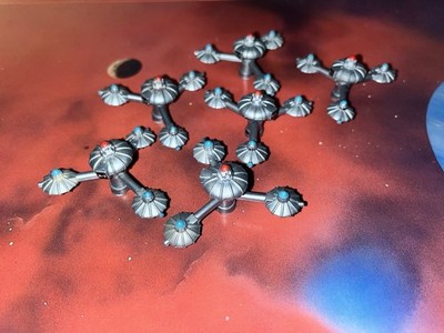 Star Trek Micro Machines Lot X6 K-7 Space Dock Space Station Ship Wars Fleet