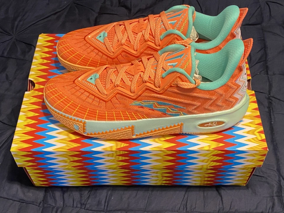 Zapatilla deportiva ANTA X Kyrie Irving Kai 2 Sun naranja verde púrpura 8125C1111S-14 Foto 3 de 4