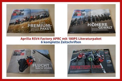 Aprilia RSV4 Factory APRC mit 180PS Literaturpaket - 6 komplette Zeitschriften