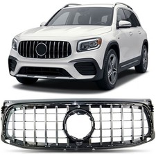 Kühlergrill Frontgrill Panamericana Chrom für Mercedes GLB X247 Bj. 2019–2023 Kühlergrill Frontgrill Panamericana Chrom für Mercedes GLB X247 Bj. 2019–2023
