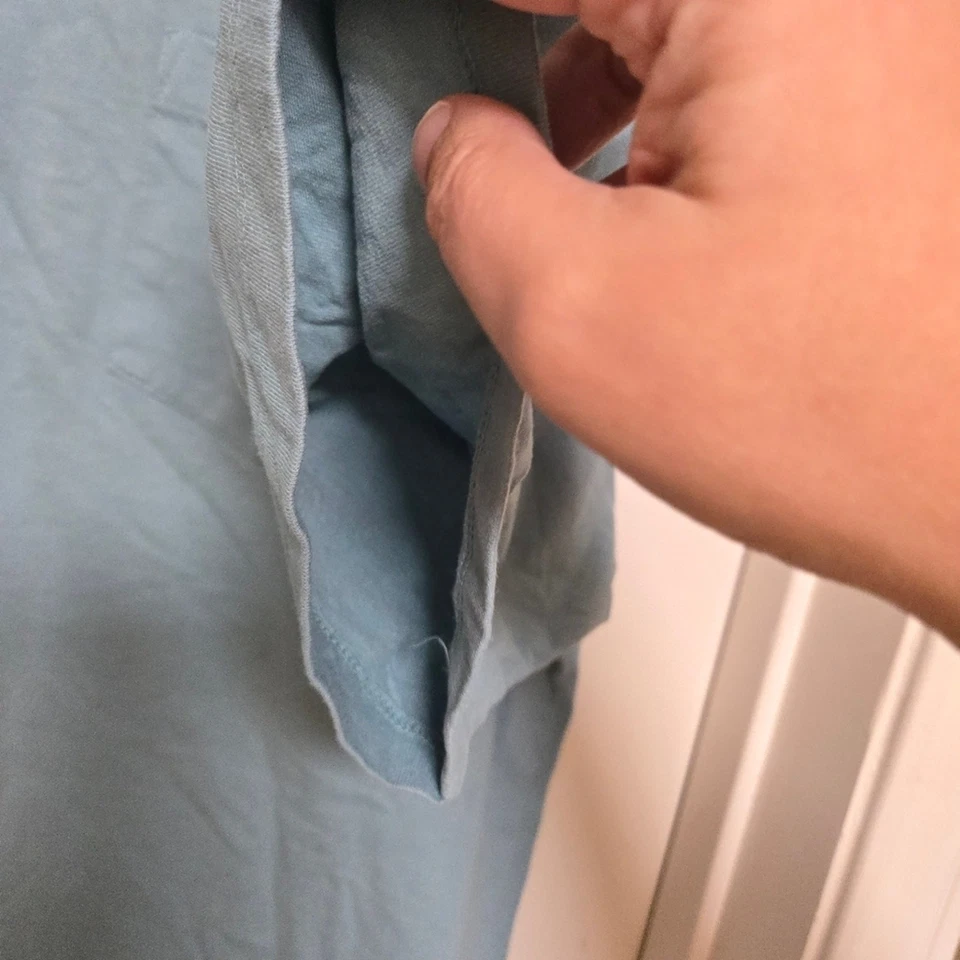 Vans Classic Fit Pocket Tee Men’s XL Blue Green Logo Patch Short Sleeve - Image 4 of 4