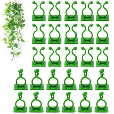 Tmofs 100Pcs Plant Climbing Wall Fixture Clips,Plant Fixer Invisible Green