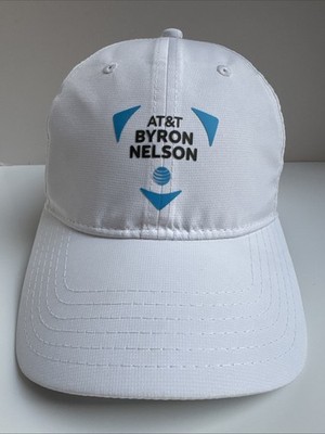 UA AT&T Byron Nelson TPC Craig Ranch White Bright Blue Embroidery Golf Hat NWOT