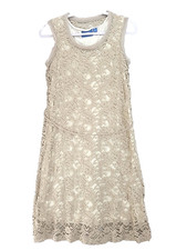 Simply Vera Vera Wang Lace Overlay Dress With Lining Knee Length Size M
