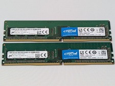 16GB 2x8GB Micron MTA8ATF1G64AZ-2G6B1 1Rx8 PC4-2666V-UA1-11 UDIMM Desktop Memory