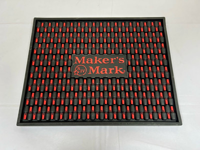 Makers Mark Bar Mat Serving Station Drip Whiskey Tavern Bourbon 11  x 14 