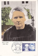 Carte 1er jour Femme Célèbre Marie Curie Science 1967 2