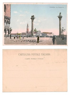 Alte Postkarte - Venedig La Piazzetta San Marco Italien UNBESPIELT