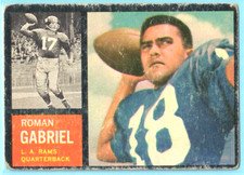 1962 Topps - Roman Gabriel # 88 RC - SP - Rookie Card - L.A. Rams - Short Print. rookie card picture