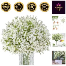 Faux Baby's Breath Flowers Bouquet - 10PCS Gypsophila for Weddings  Events