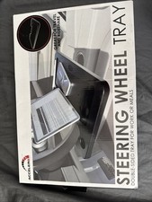 Steering Wheel Tray Car Desk 2-Sided for Laptop, Drink, Food, Work, Table Holder