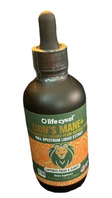 Life Cykel Lion's Mane Wild Harvested Kakadu Plum Natural Flavor Liquid Extract