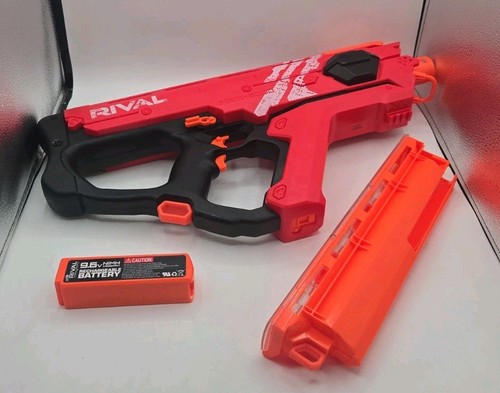 Red Nerf Rival Perses MXIX-5000 Blaster With Battery Rare Kit