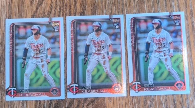2025 Topps Luke Keaschall Rookie Lot X3 Twins