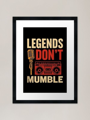 Legends Don Mumble intage Rap  Framed Wall Art Poster Canvas Print Picture
