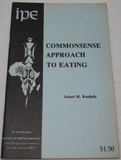 Commonsense Approach to Eating 1975 Johari M. Kunjufu IPE Paperback Book